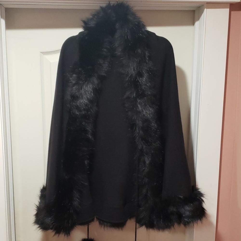 Fur cardigan
